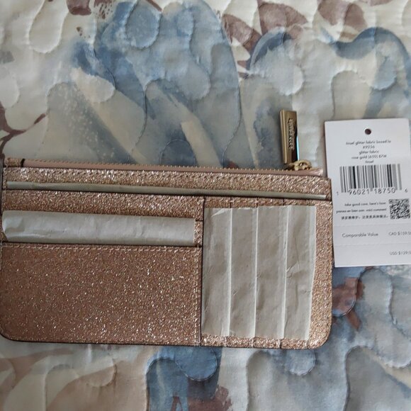 ***LOW START *** NWT/NIB Kate Spade Rose Gold Card Wallet - Picture 4 of 11